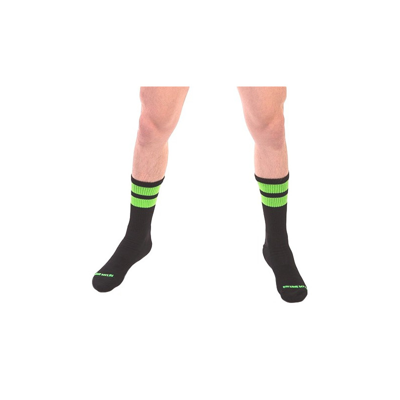 Barcode Berlin Chaussettes Gym Socks Vert fluo